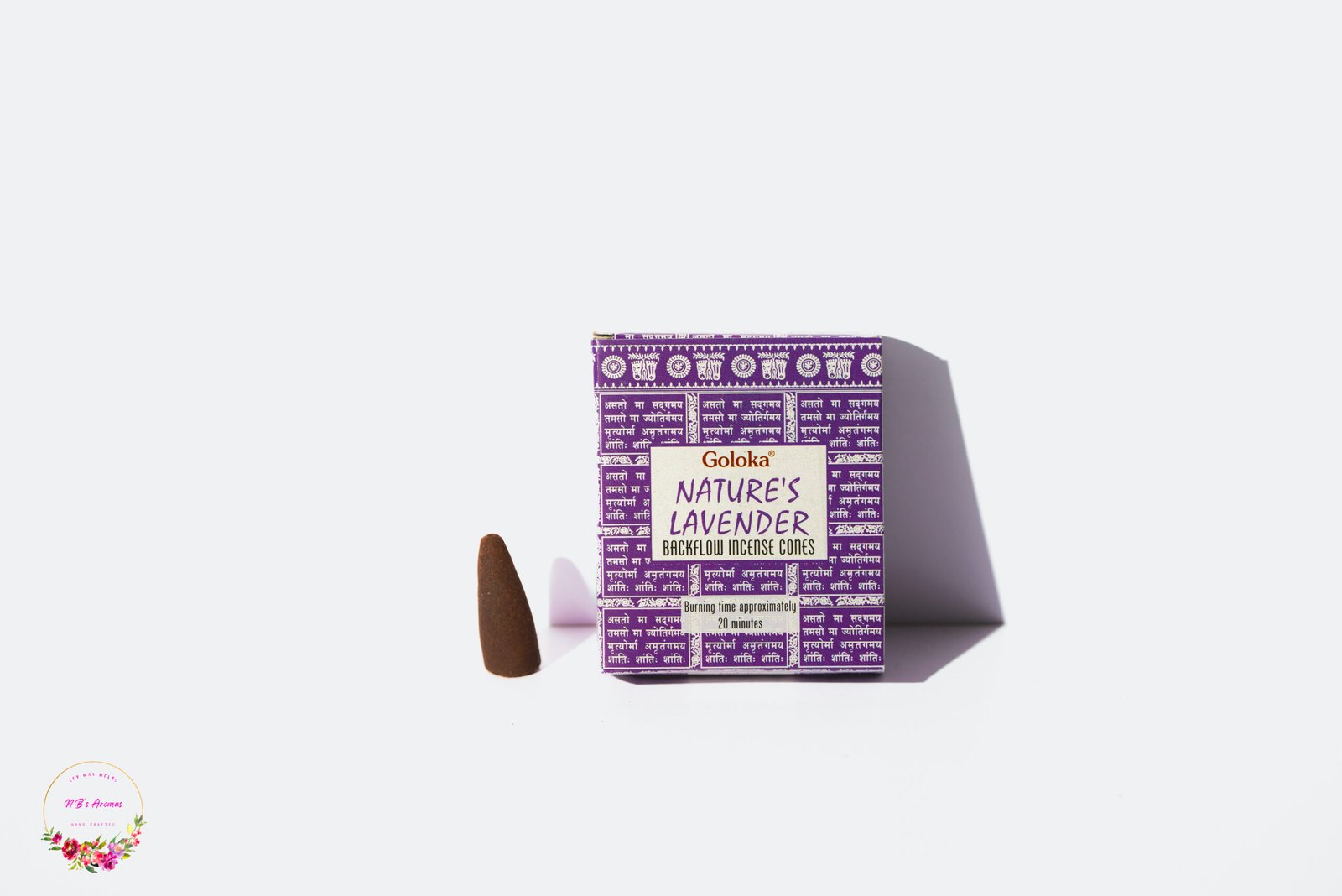 Goloka Lavender Backflow Incense Cones