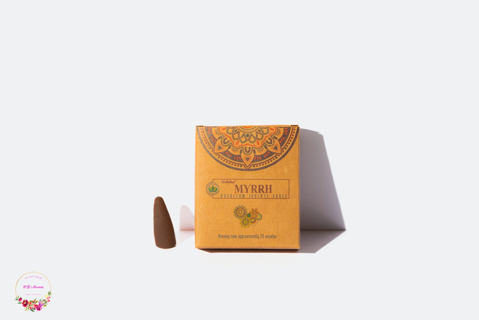 Goloka Myrrh Backflow Incense Cones