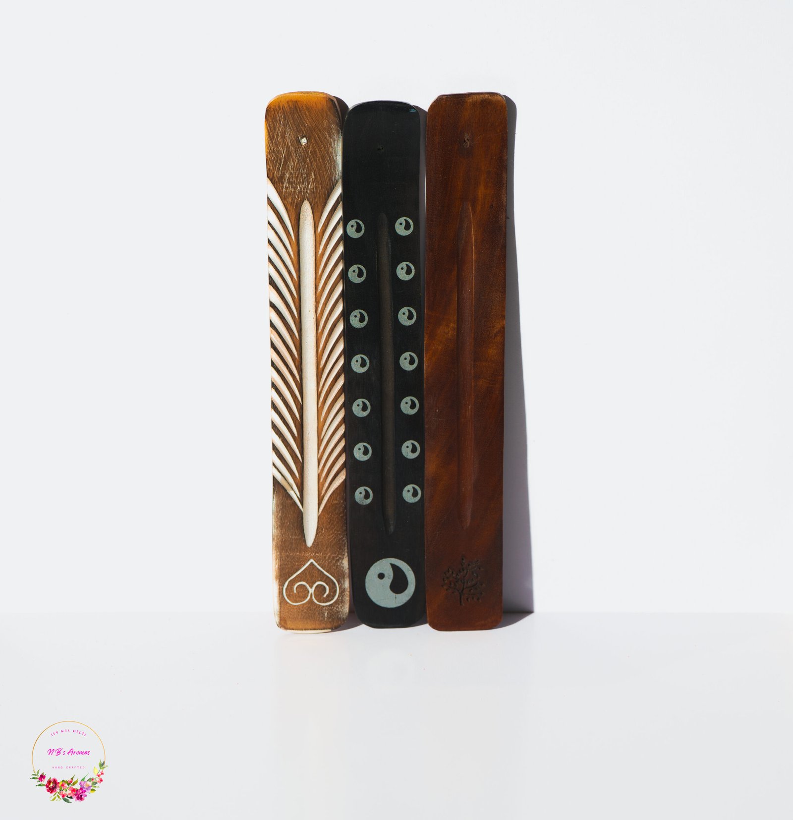 Hand-Carved Wooden Incense Holders - pic-136