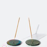 Tree of Life" Carved Stone Incense Plates 2