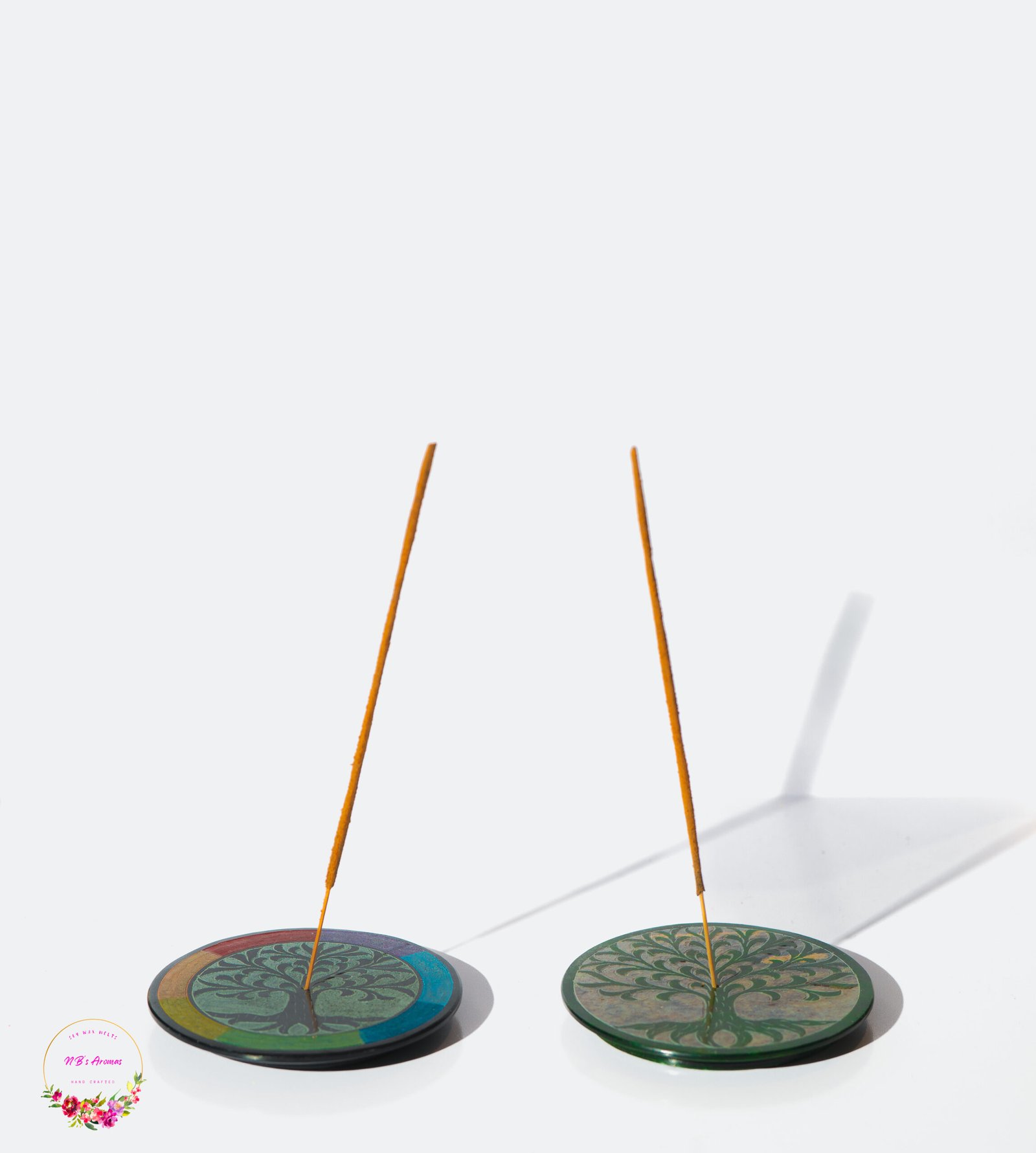 Tree of Life" Carved Stone Incense Plates 2