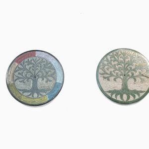 "Tree of Life" Carved Stone Incense Plates