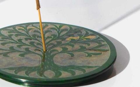 Tree of Life Incense Holder – Natural Green - Image 2